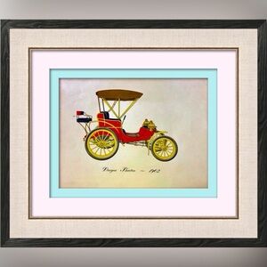 Vintage "1902 Duryea Phaeton Car" Art Print